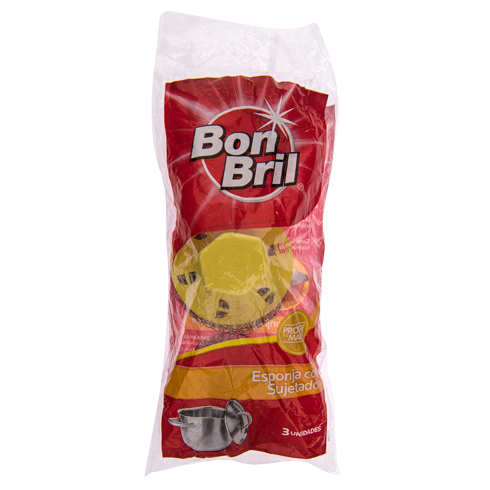 Fregador Con Sujetador Bon Bril3 UND
