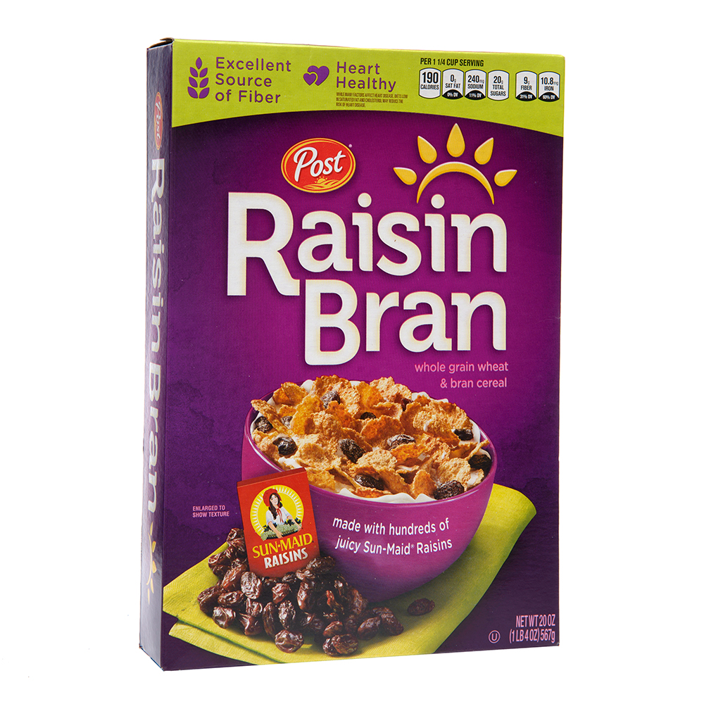 Cereal Natural Raisin Bran Post15 OZ