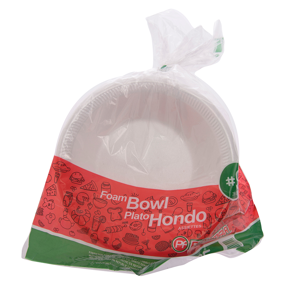 Plato De Foam Hondo #9 Plastifar25 UND