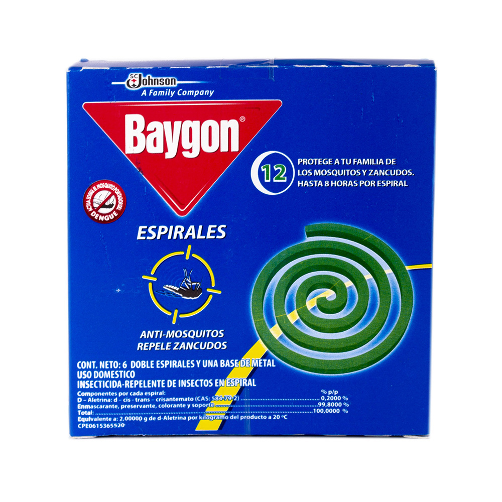 Insecticida En Espiral Baygon6 UND