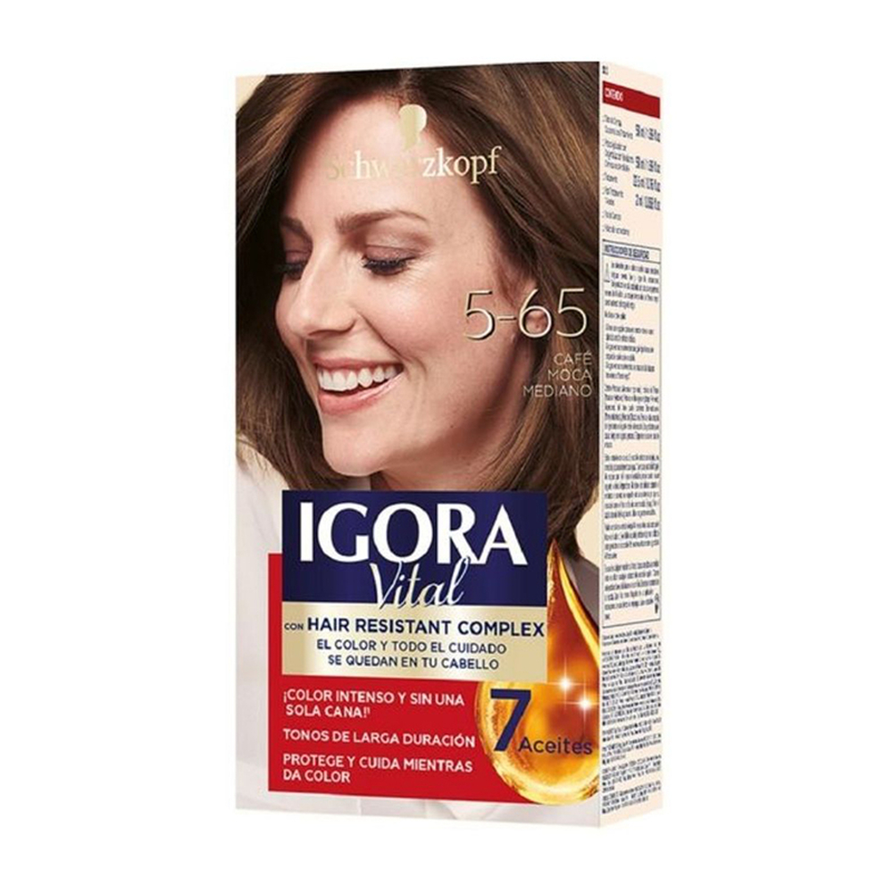 Tinte Permanente Igora Vital 5-65 Castaño Medano1 UND