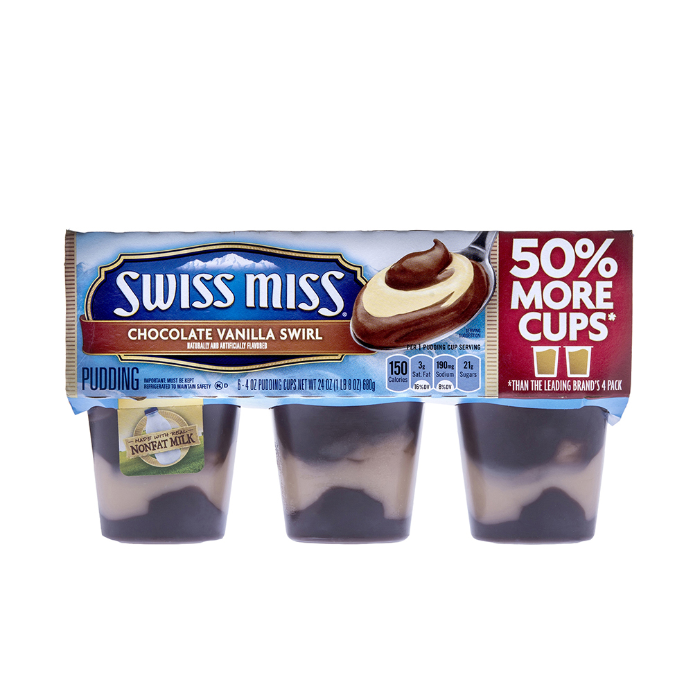 Pudding De Chocolate Vainilla Swiss Miss 6 Und680 GR