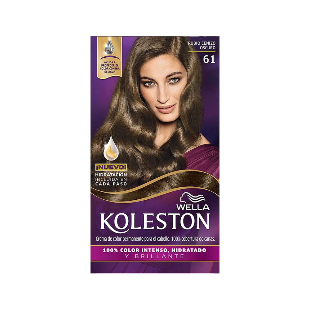 Tinte Rubio Ceniza Oscuro #61 Koleston1 UND