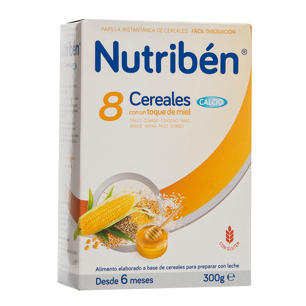 Papilla 8 Cereales Y Miel Con Calcio Nutriben300 GR