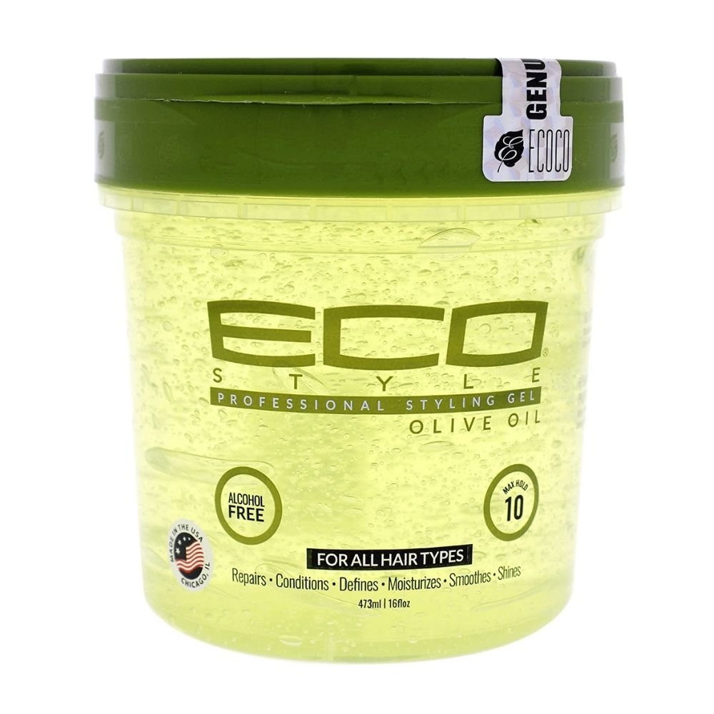 Gelatina Para Cabello Con Aceite De Oliva Eco Style16 OZ