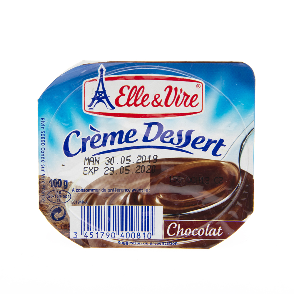 Pudding Sabor Chocolate Elle & Vire100 GR