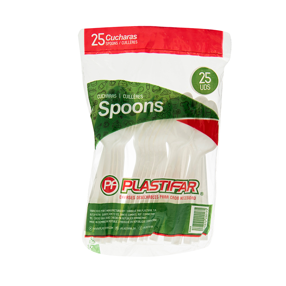 Cucharas Plásticas Plastifar25 UND