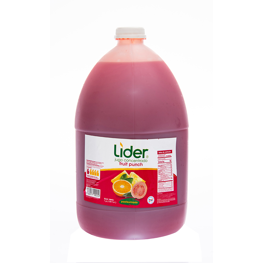 Jugo Concentrado De Fruit Punch Líder1 GL