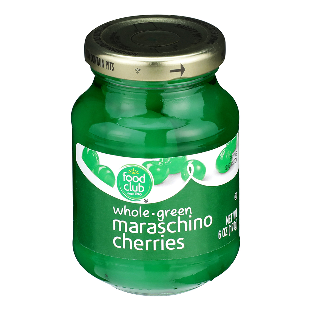 Cerezas Maraschino Verdes Food Club6 OZ