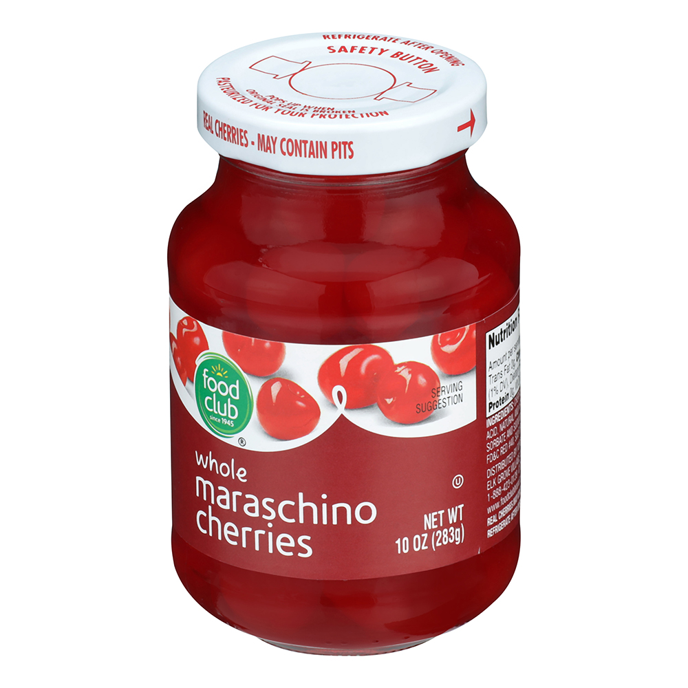 Cerezas Maraschino Rojas Food Club10 OZ