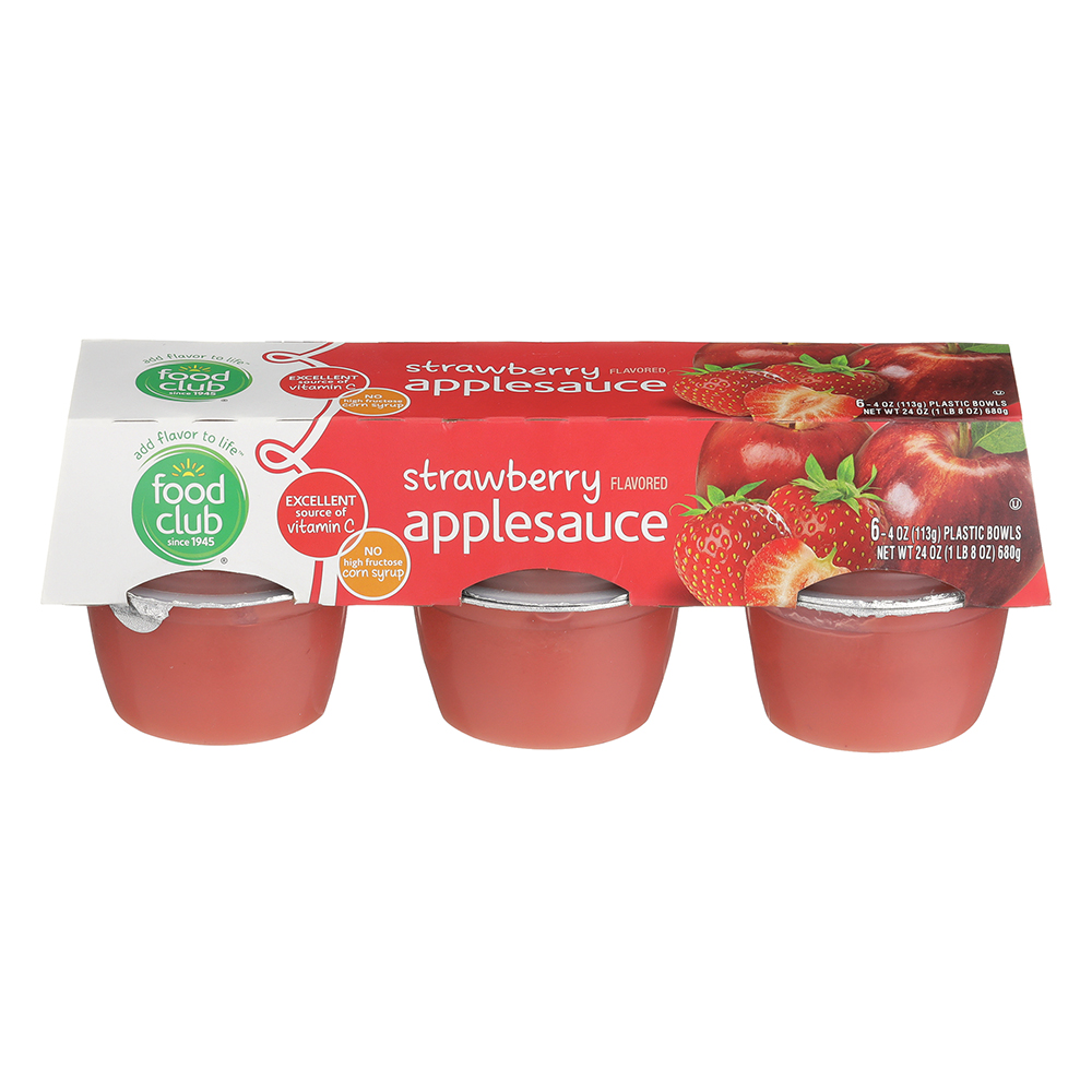 Compota De Manzana Food Club 4 Onz,6 UND