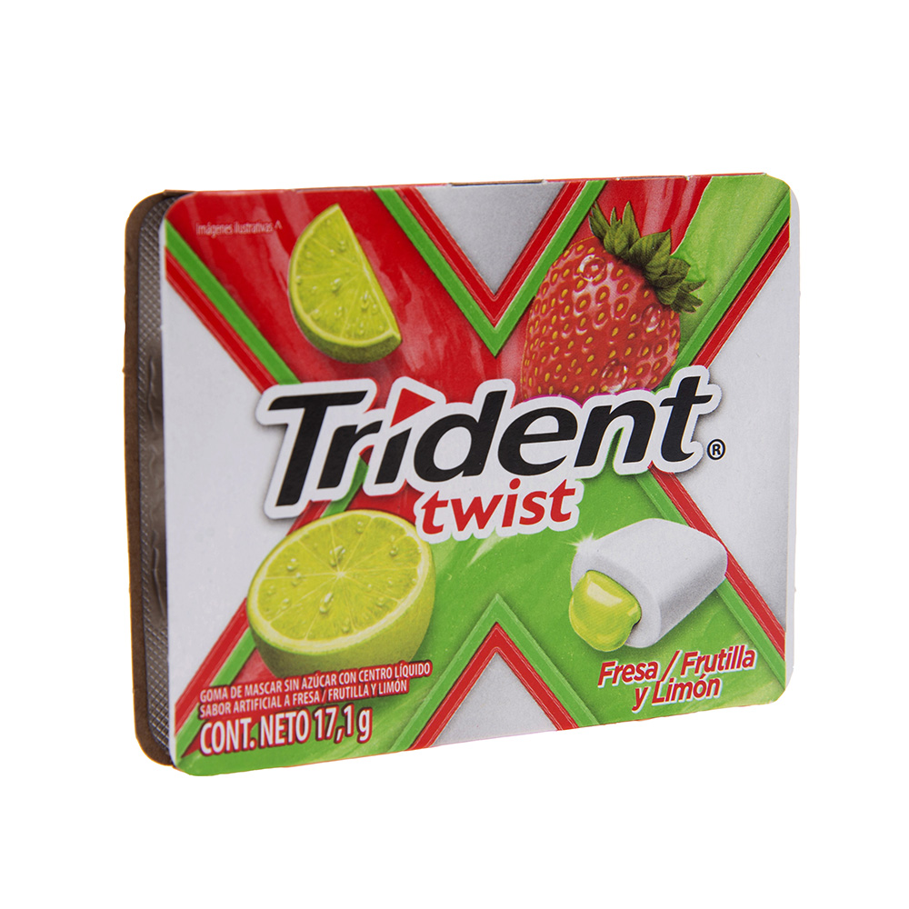 Goma De Mascar Twist Strawberry Lime Trident17.1 GR
