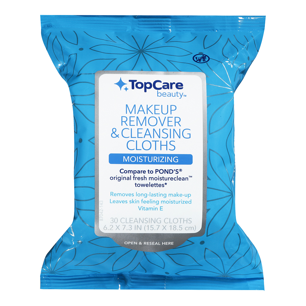 Toallitas Removedoras De Maquillaje Sin Alcohol Top Care30 UND