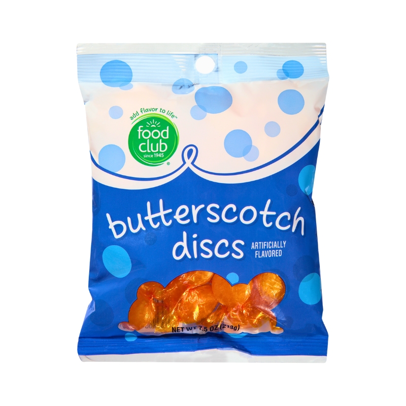 Caramelos Butterscotch Discs Food Club8.75 OZ