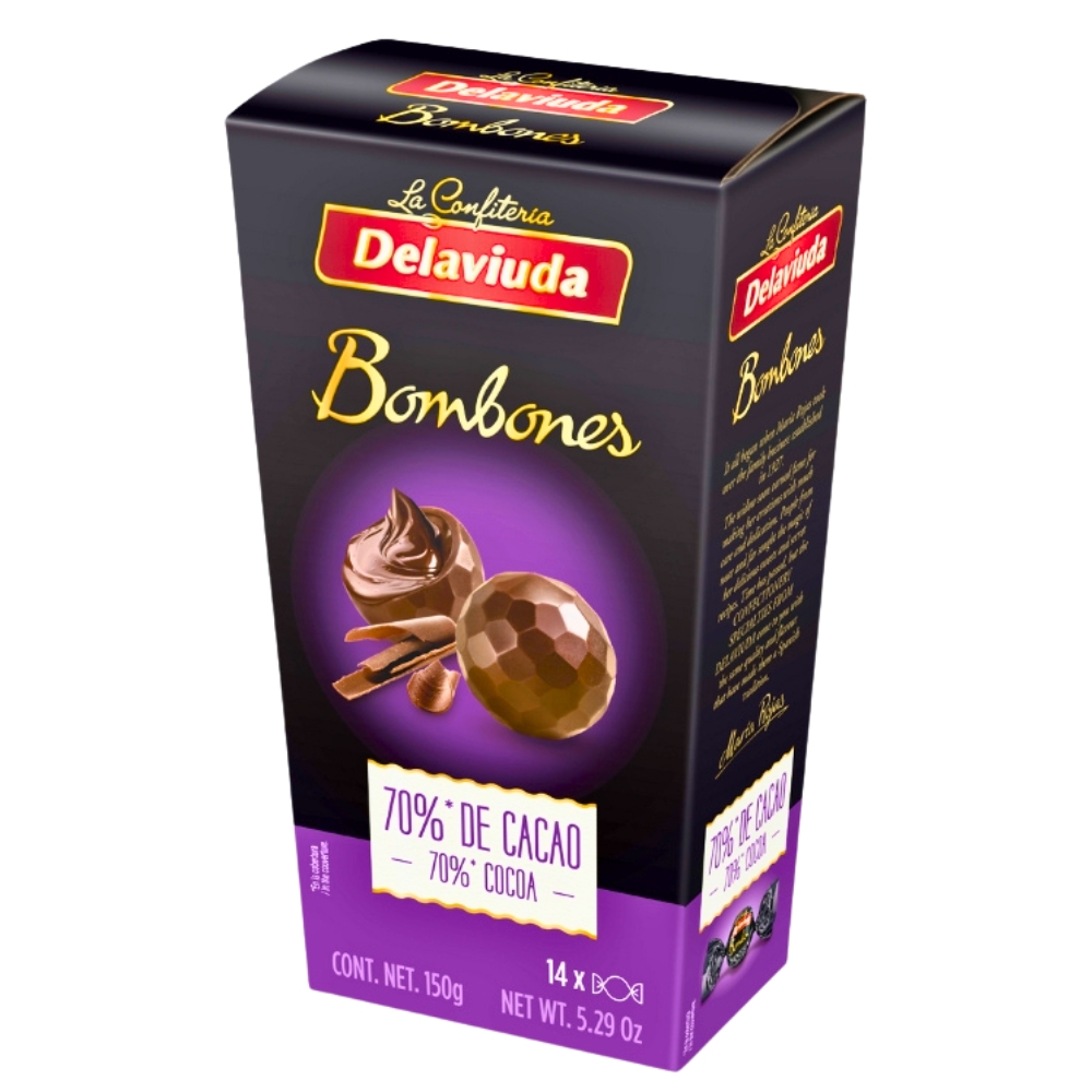 Bombones De Chocolate Negro Delaviuda150 GR