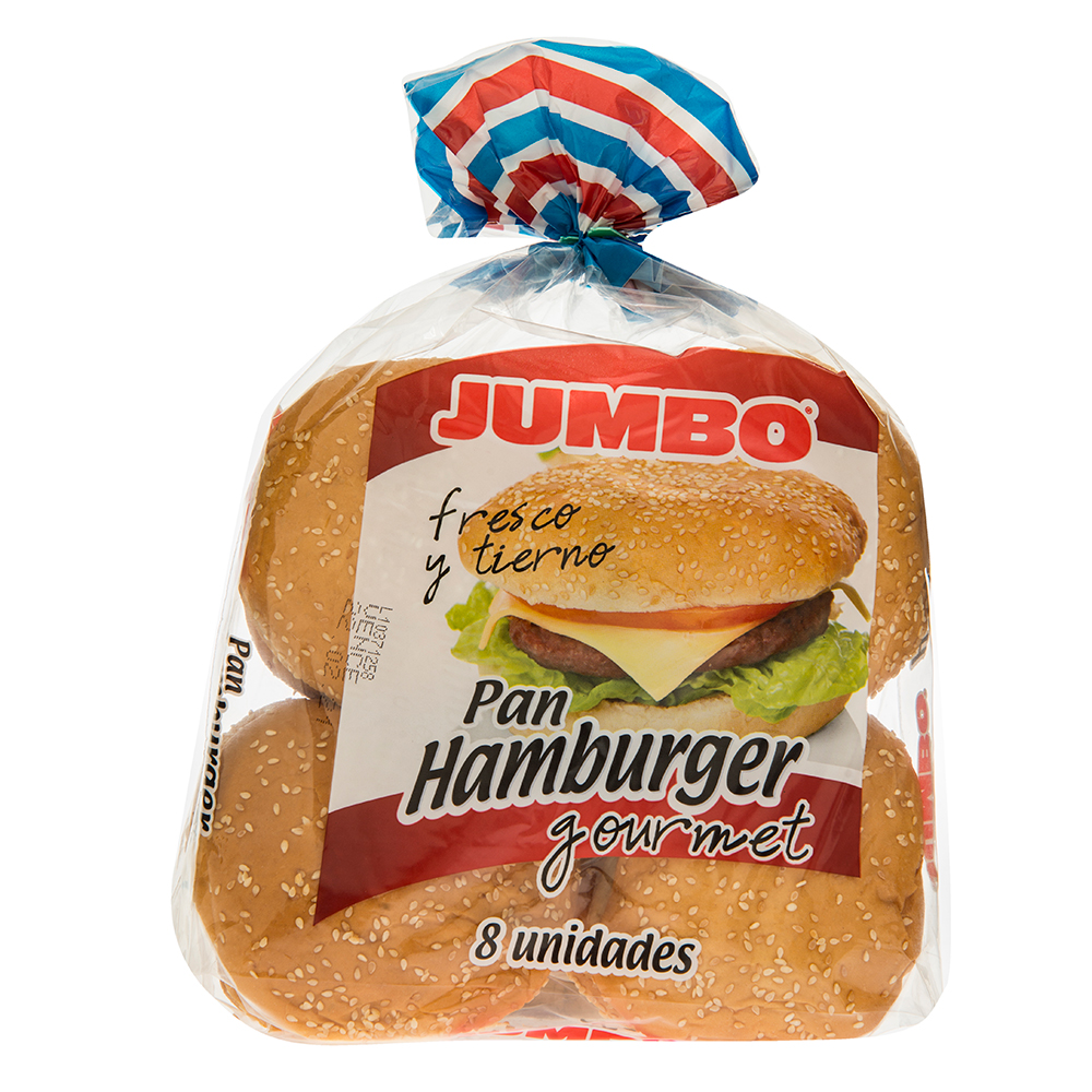 Pan De Hamburguesas Gourmet Jumbo8 UND