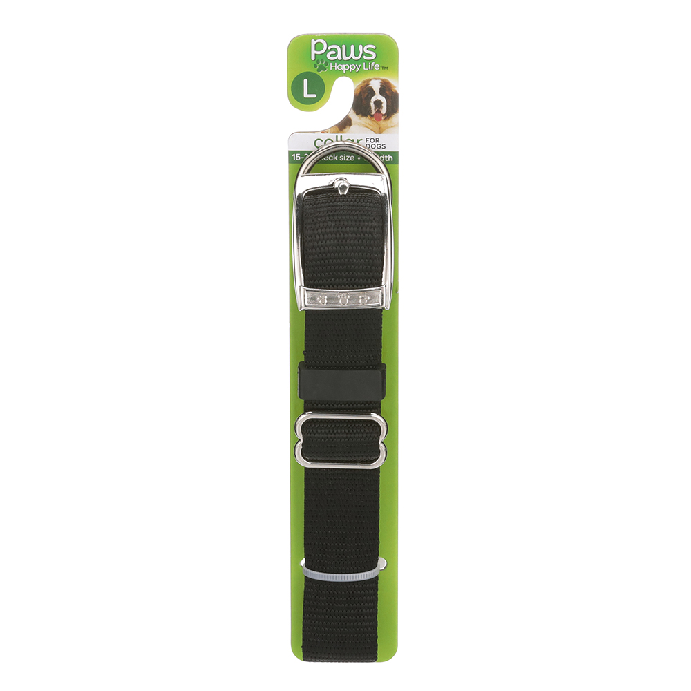 Collar Negro Para Perro Grande Paws PremiumPAQ