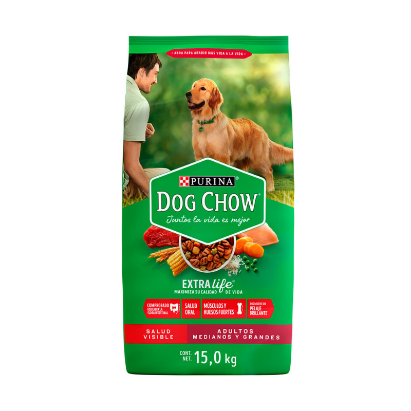 Alimento Seco Para Perro Adulto Medianos Y Grandes Purina Dog Chow®15 KG