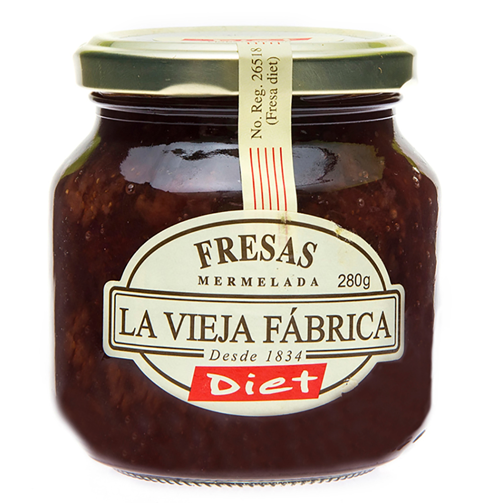 Mermelada Sin Azúcar Sabor Fresa La Vieja Fábrica280 GR