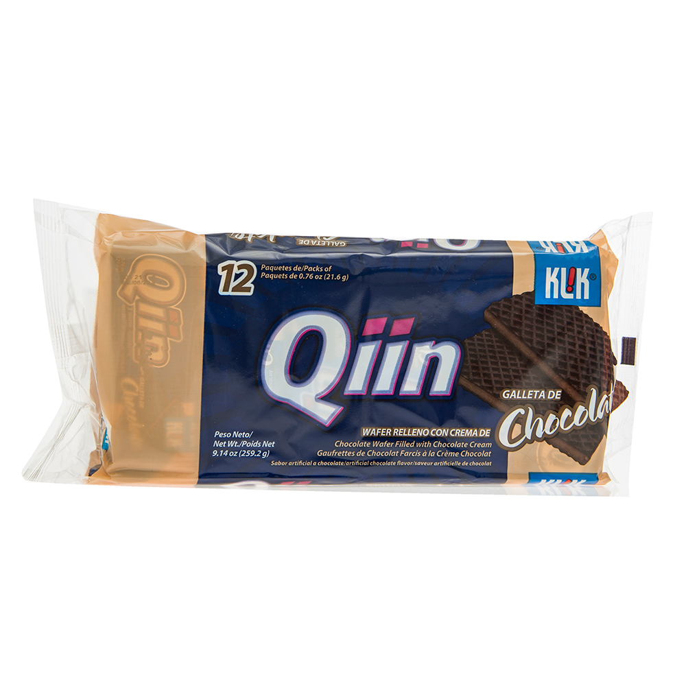 Galleta Waffer Sabor A Chocolate Qiin12 UND