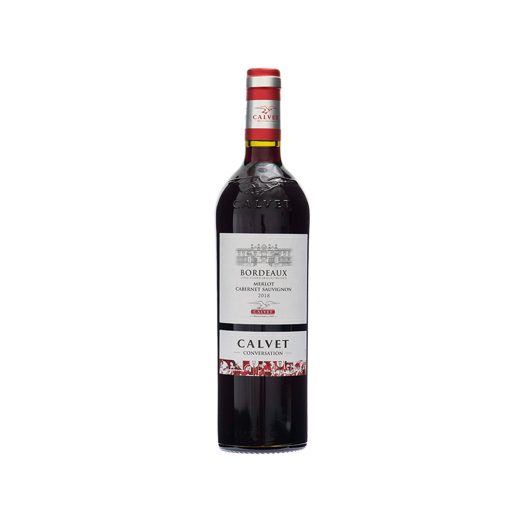 Vino Tinto Merlot- Cabernet Sauvignon Calvet Bordeaux75 CL