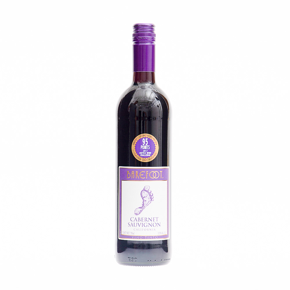 Vino Tinto Cabernet Sauvignon Barefoot75 CL