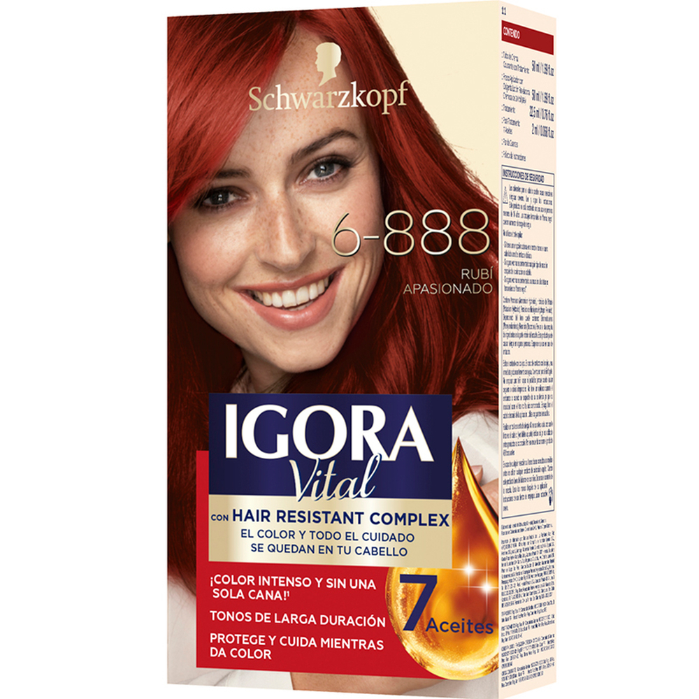 Tinte Color Rubi Apasionado 6-888 Igora Vital1 UND