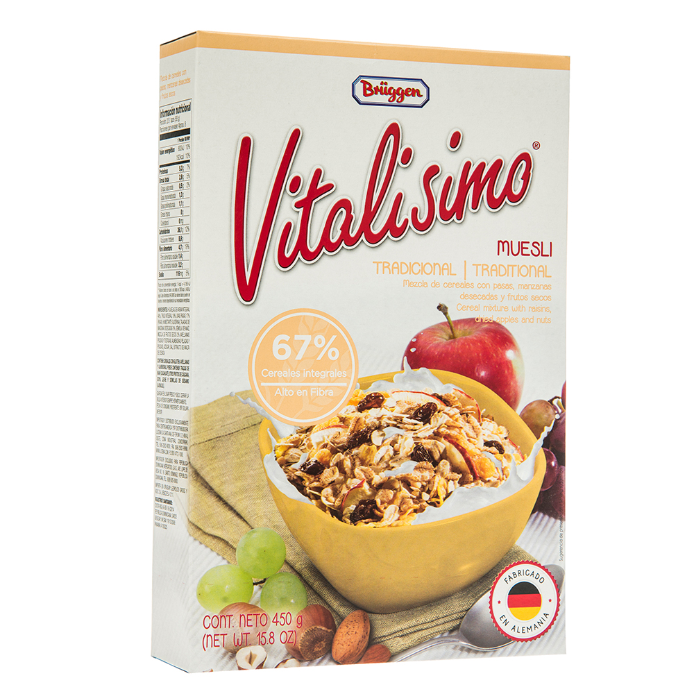 Cereal Muesli Tradicional Bruggen Vitalisimo450 GR