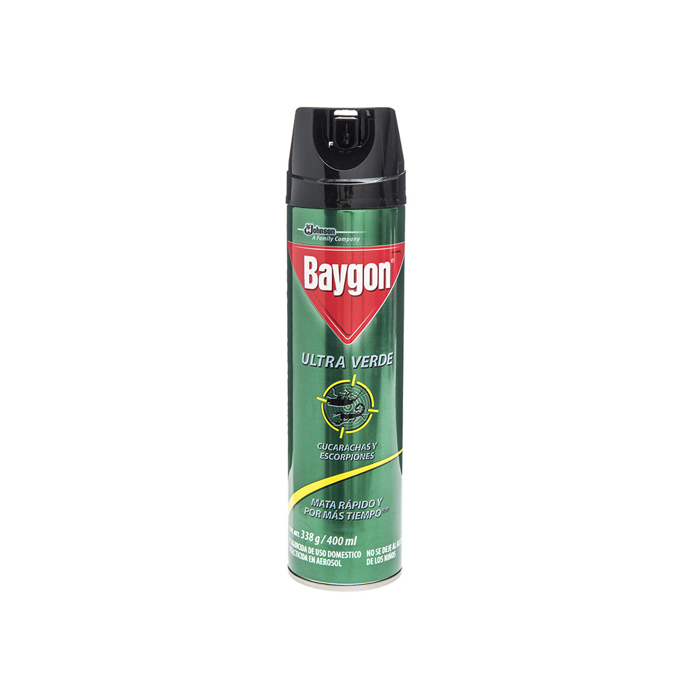 Insecticida En Aerosol Para Cucarachas Y Escorpiones Baygon400 ML