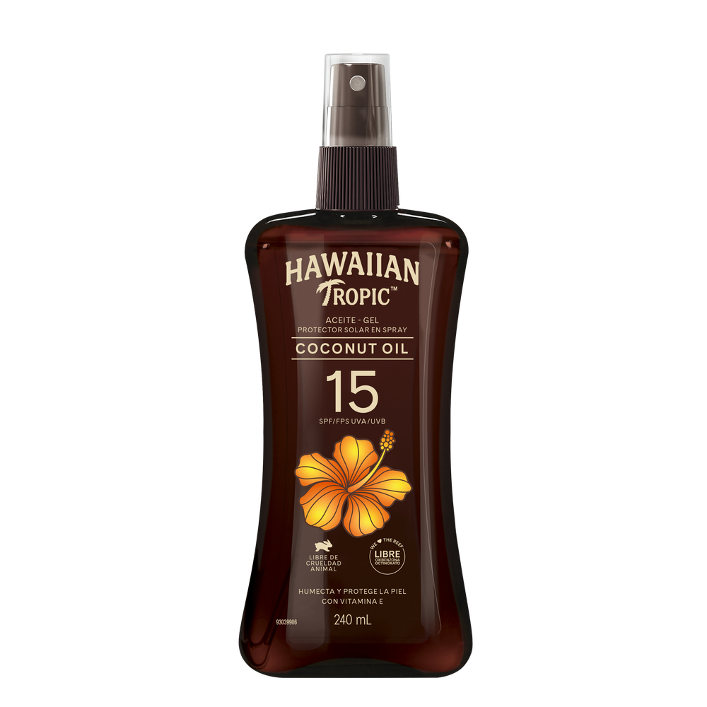 Protector Solar En Aceite En Spray Spf15 Hawaiian Tropic240 ML