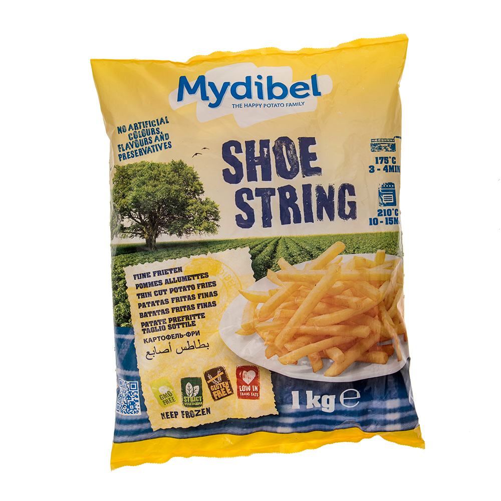 Papas Congeladas Shoe String Mydibel1 KG
