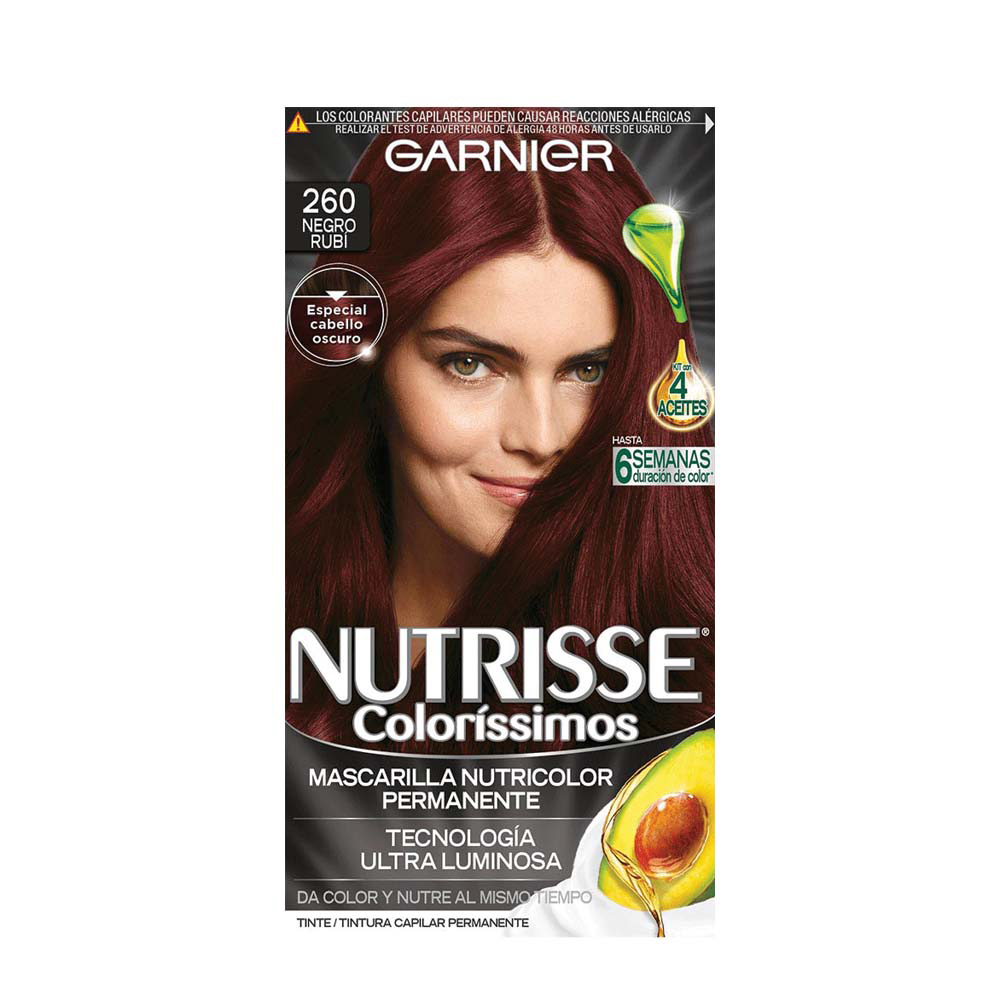 Tinte Color Negro Rubí #260 Garnier Nutrisse1 UND