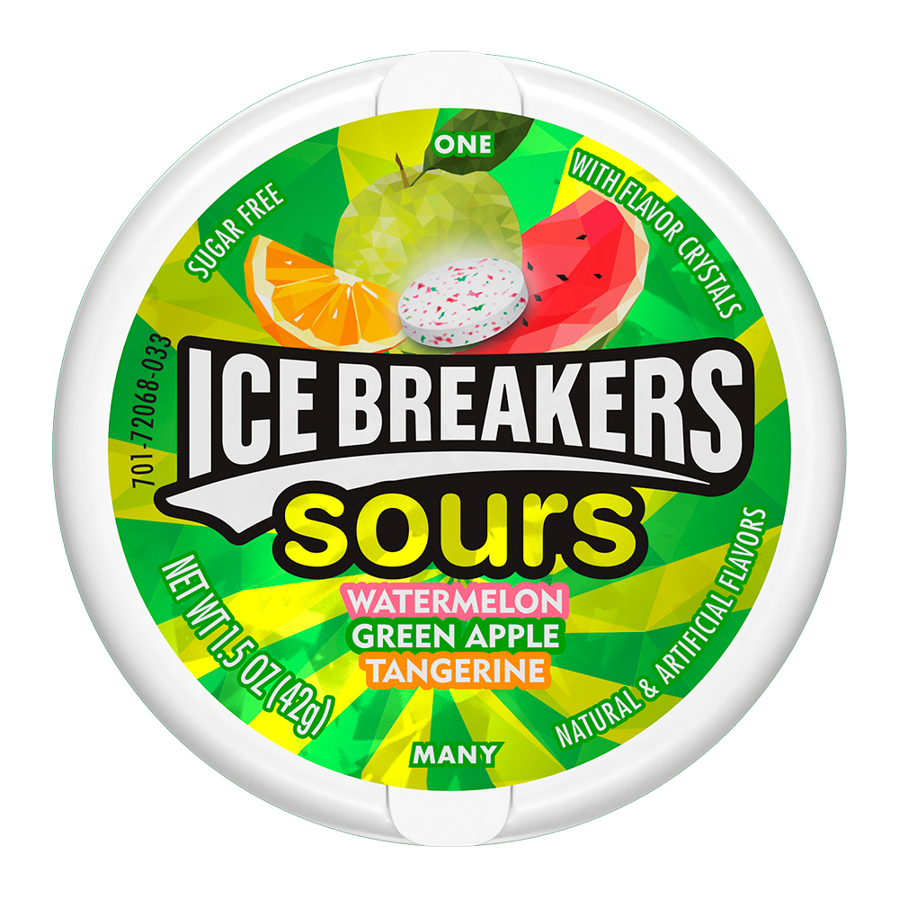 Goma De Mascar Fruitsours Ice Breakers1.05 OZ