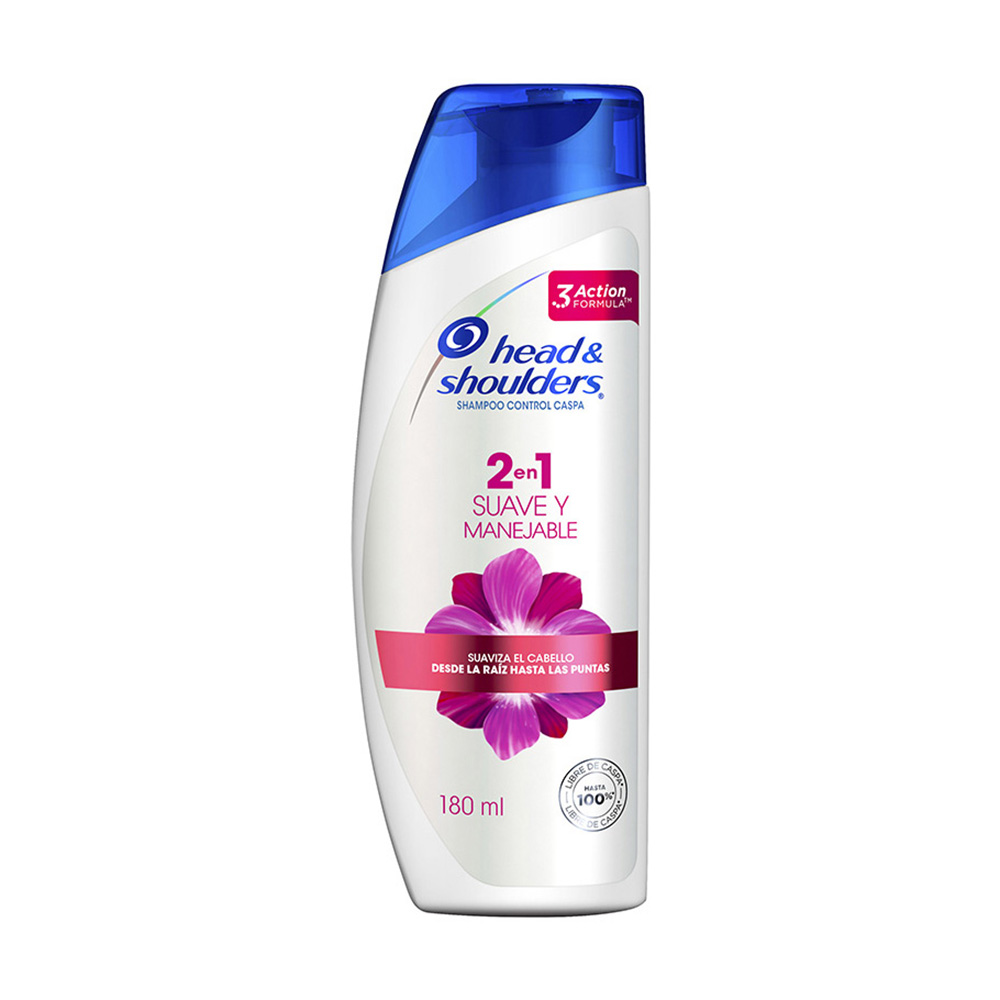 Shampoo Y Acondicionador Suave Y Manejable 2 En 1 Head & Shoulders180 ML