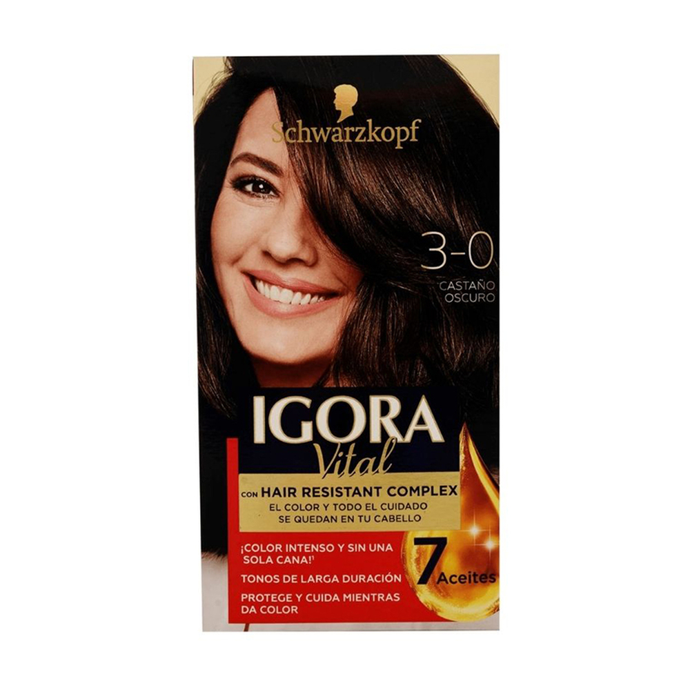 Tinte Castaño Oscuro Igora Vital Kit N2 3-060 GR