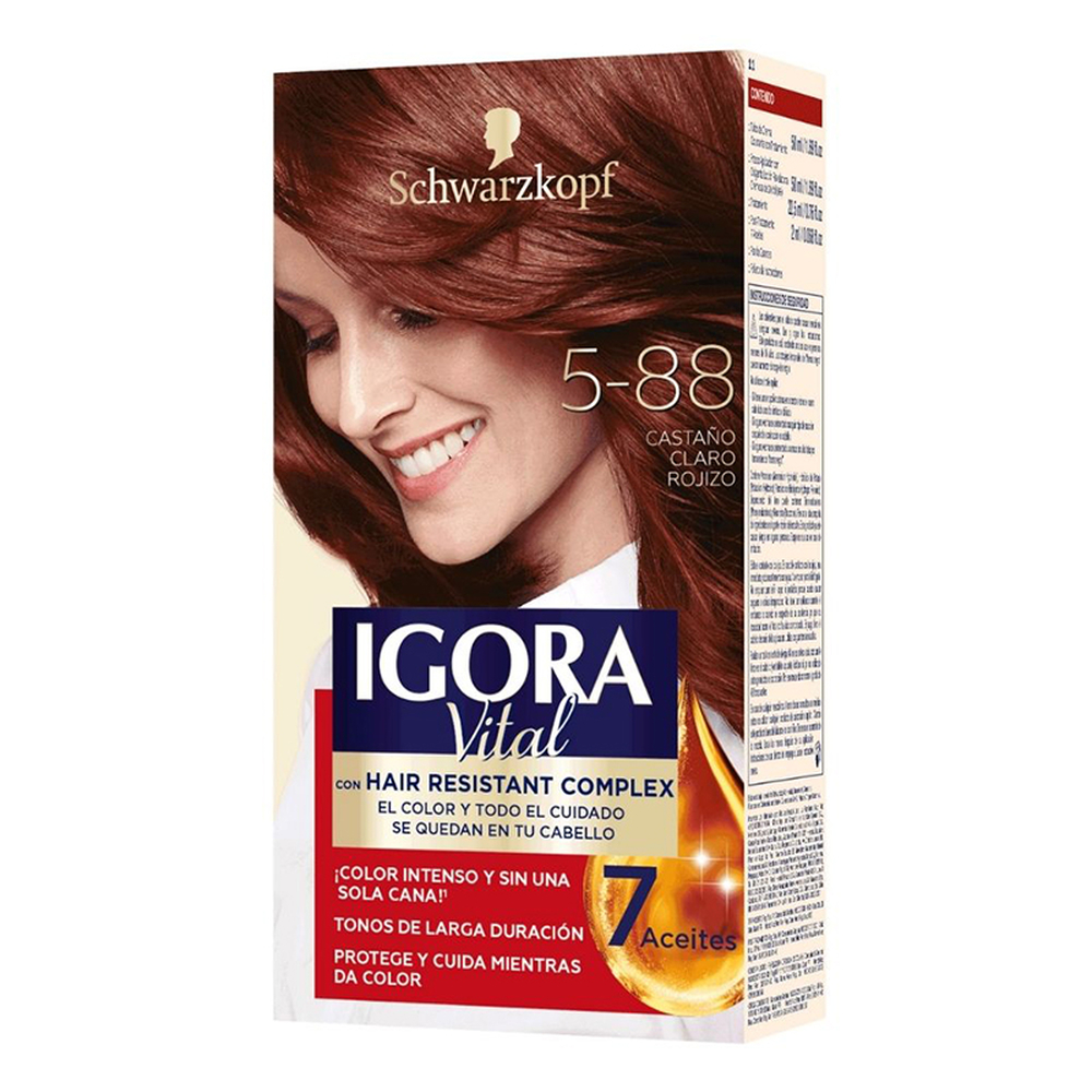 Tinte Castaño Claro Rojizo Igora Vital Rf 4/5-8850 GR