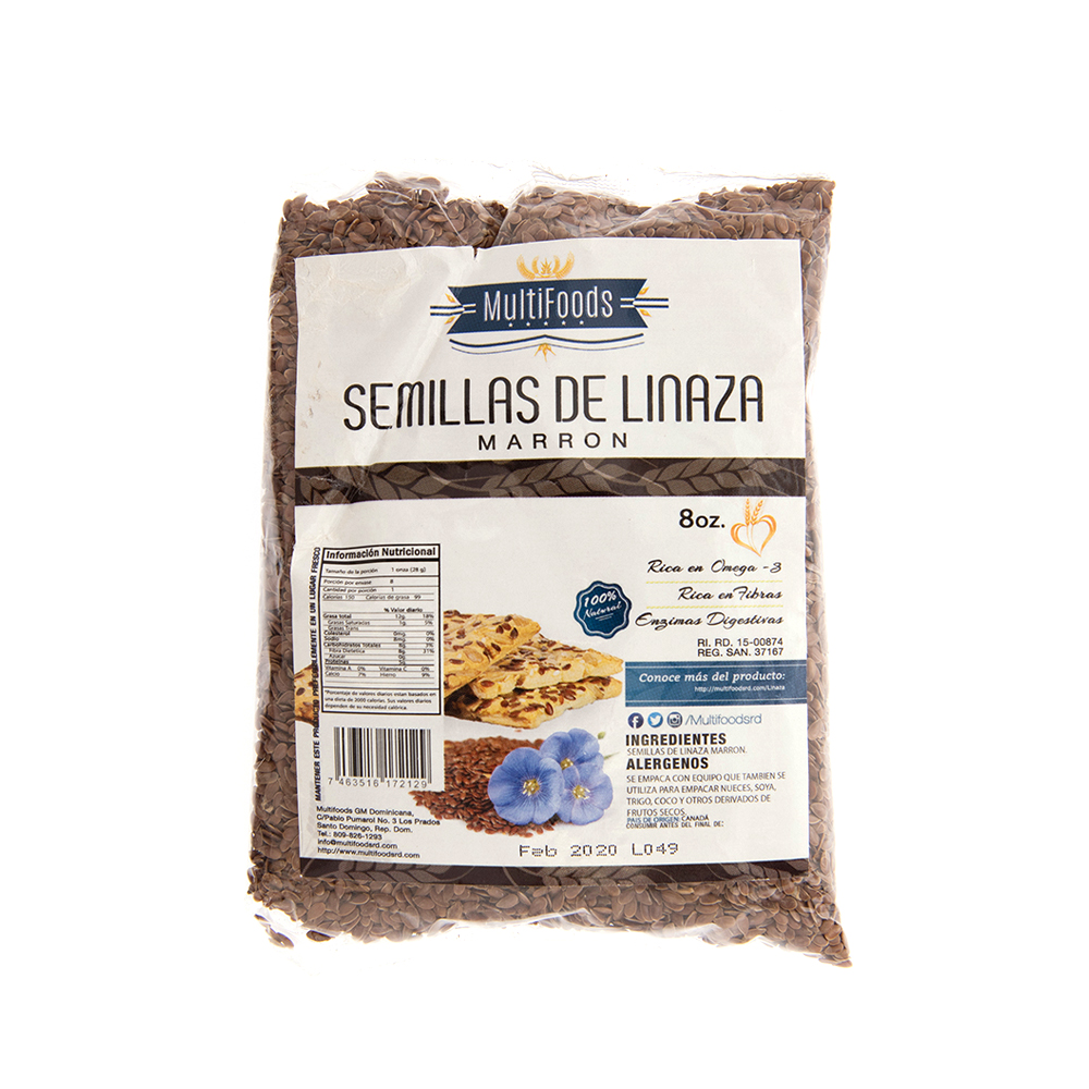 Semillas De Linaza Marrón Multifoods8 OZ