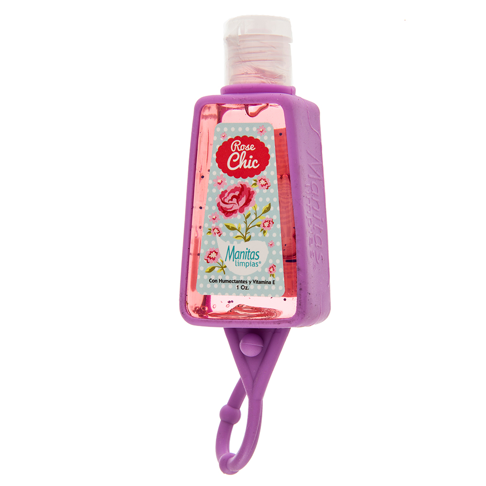 Gel Antibacterial Con Holder Surtidos Manitas Limpias1 OZ