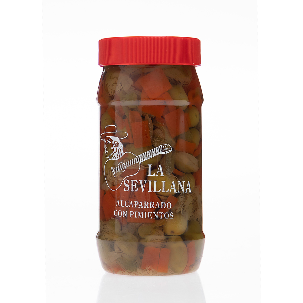 Alcaparrado Con Pimientos La Sevillana16 OZ