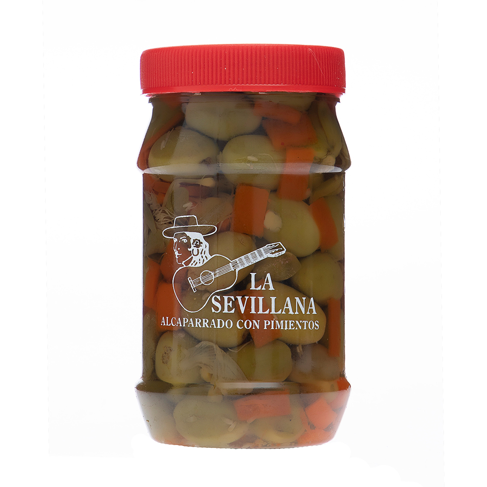 Alcaparrado Con Pimientos La Sevillana8 OZ