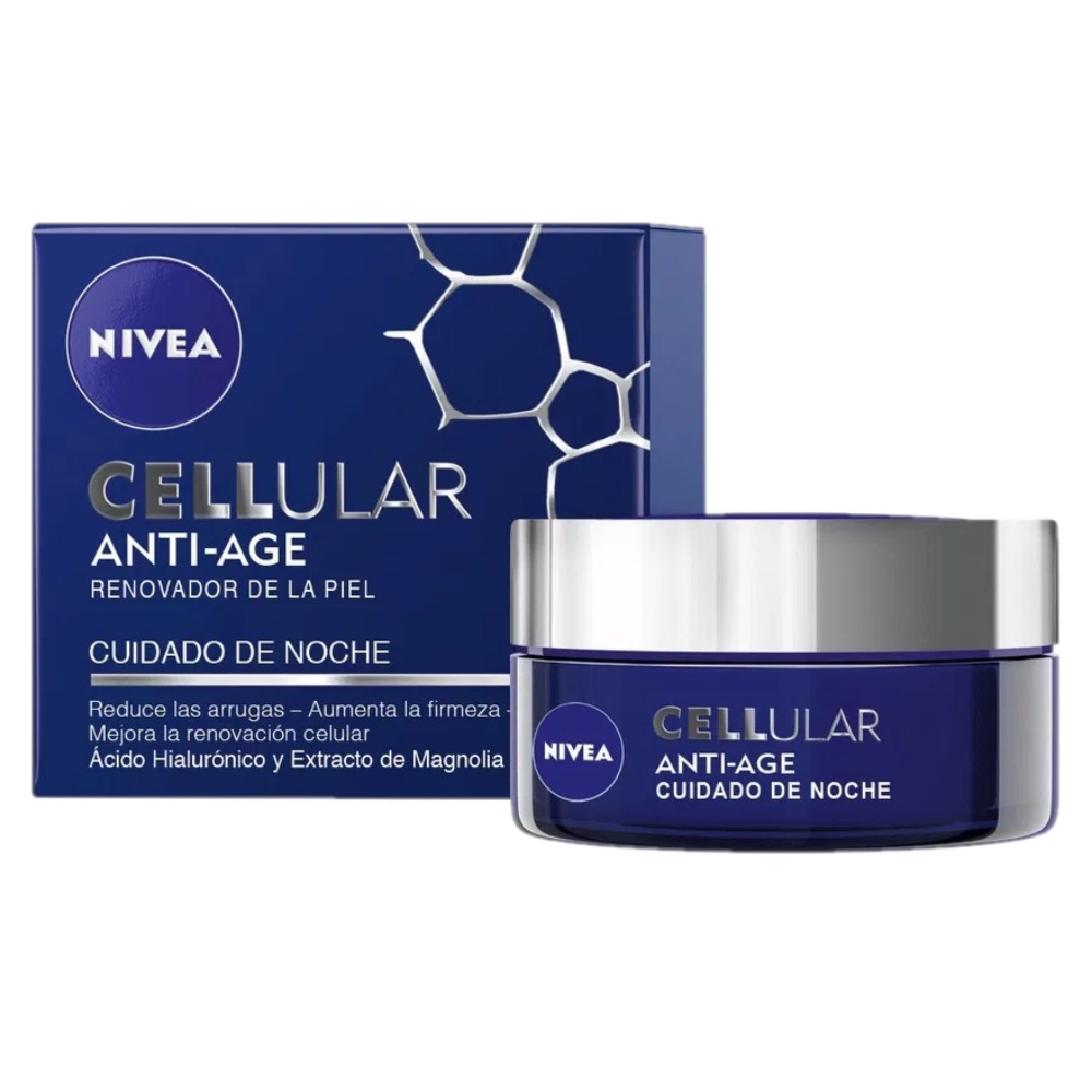 Crema Facial Anti Edad Noche Hyaluron Cellular Filler Nivea50 ML