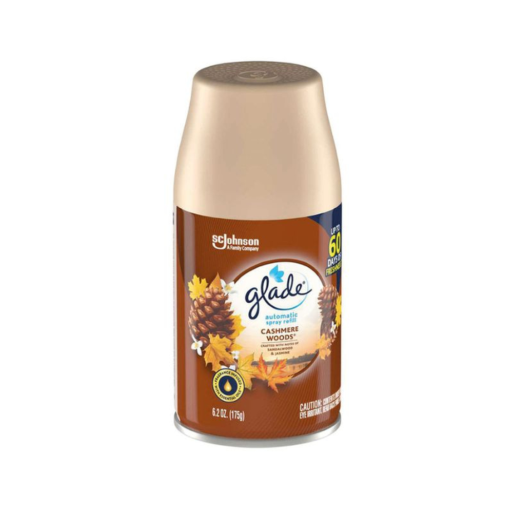 Ambientador En Aerosol Bosque Cashmere Recargable De Glade6.2 OZ