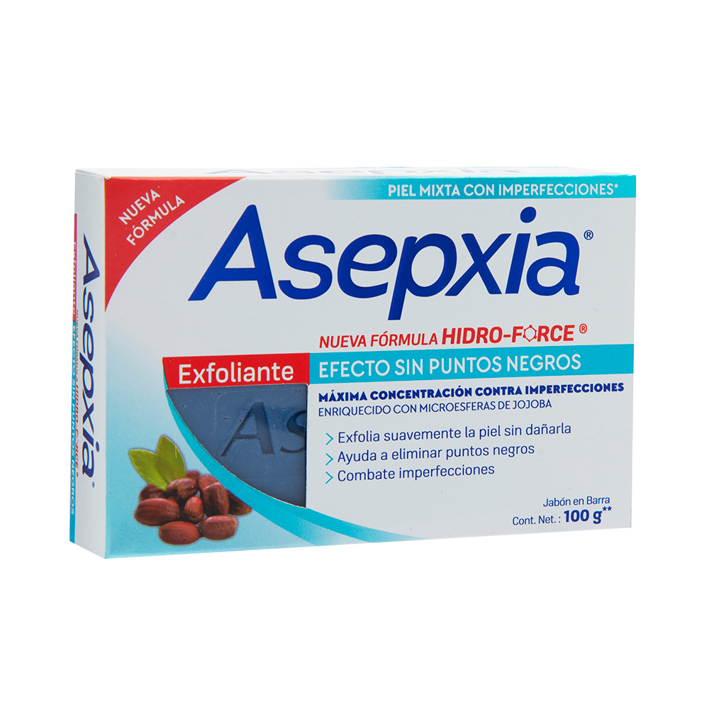 Jabón En Barra Exfoliante Asepxia100 GR