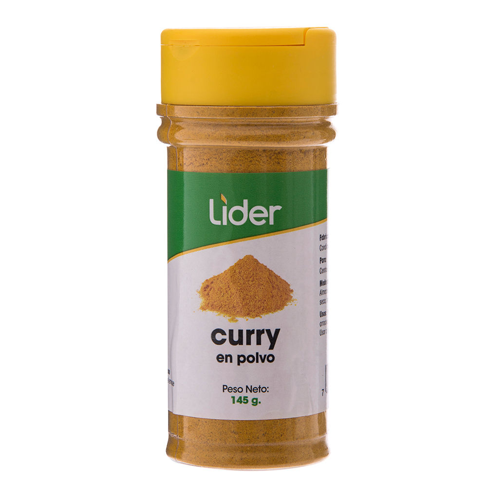 Curry En Polvo Líder Frasco145 GR