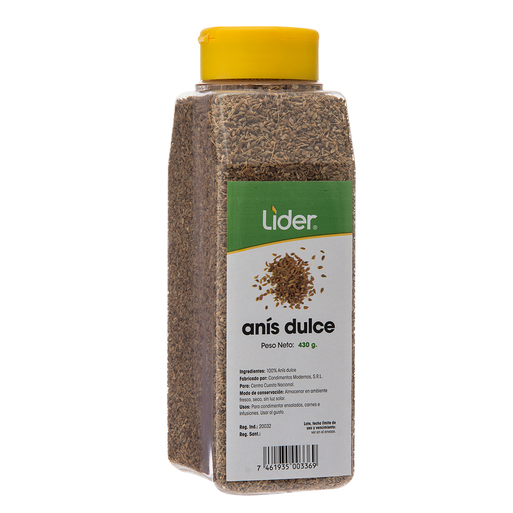 Anís Dulce Líder Frasco430 GR