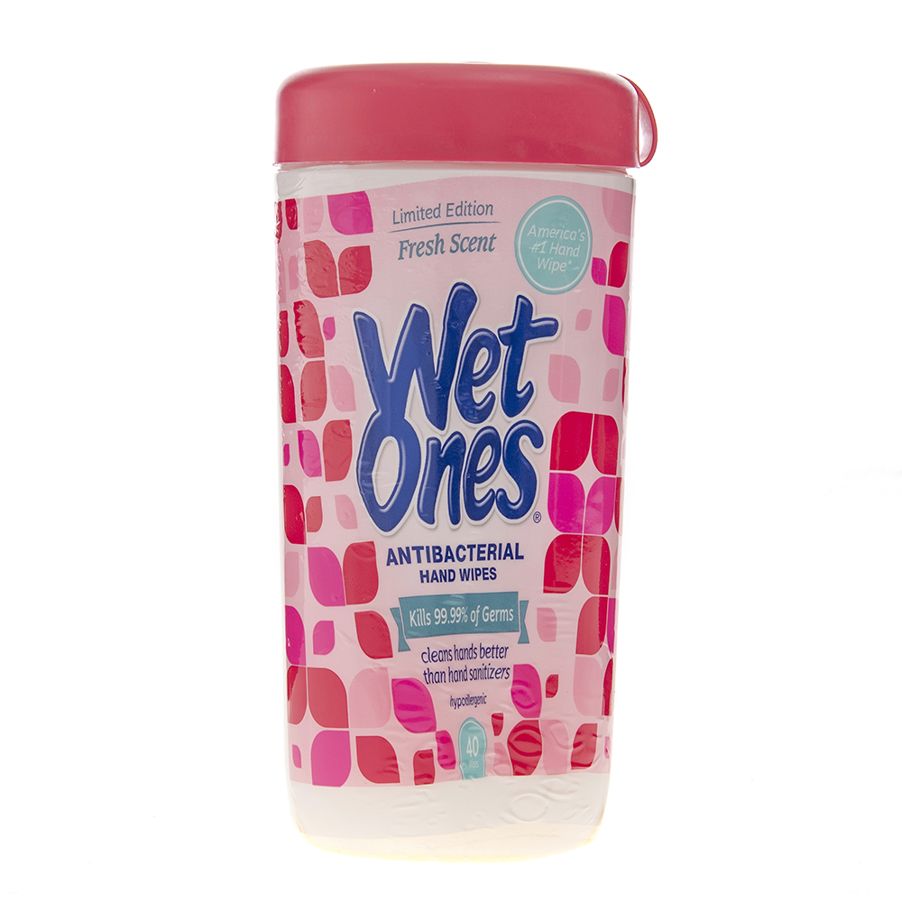 Toallas Humedas Antibacteriales Para Manos Con Fragancia Wet Ones40 UND