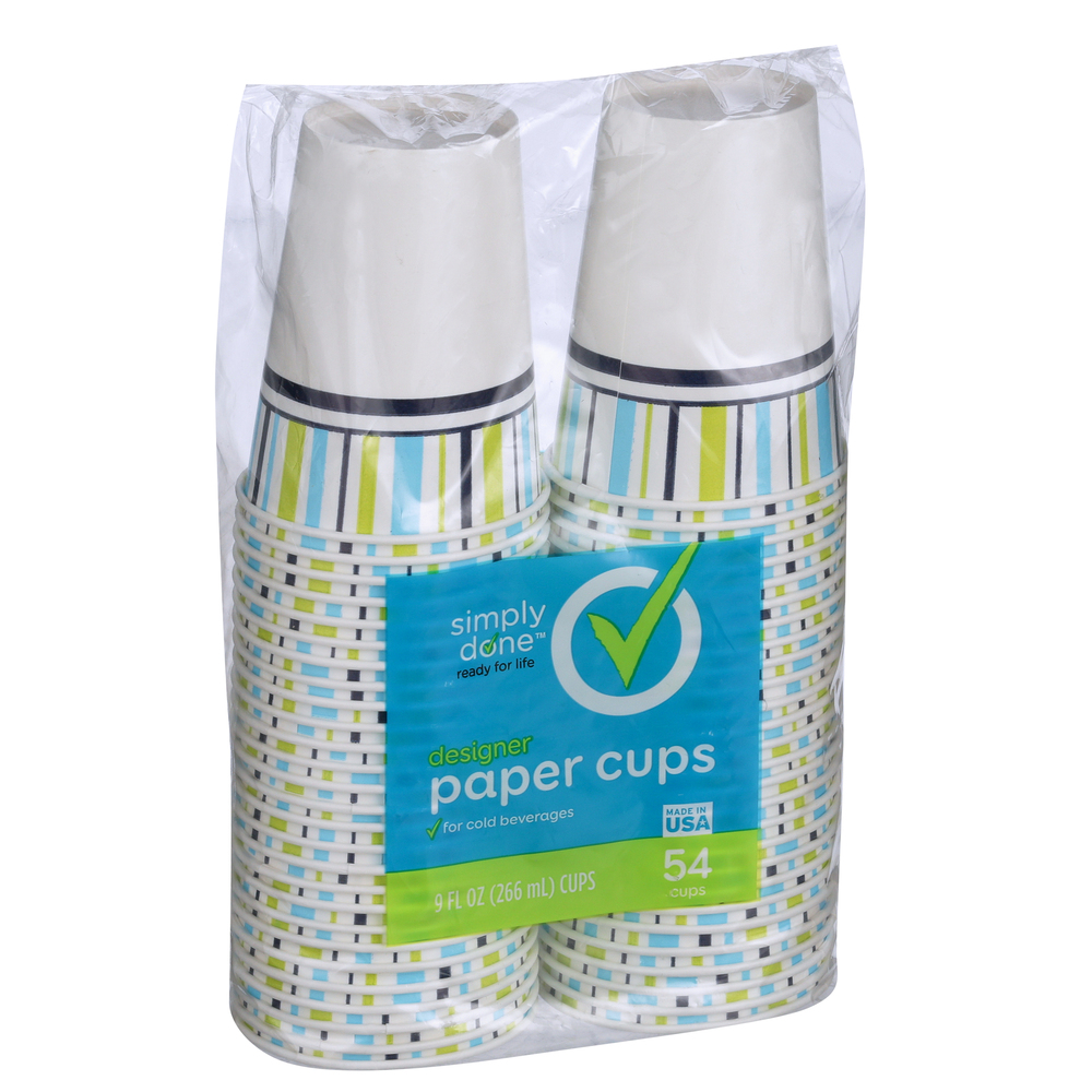 Vaso De Papel Con Diseño 9 Onz Simple Done54 UND