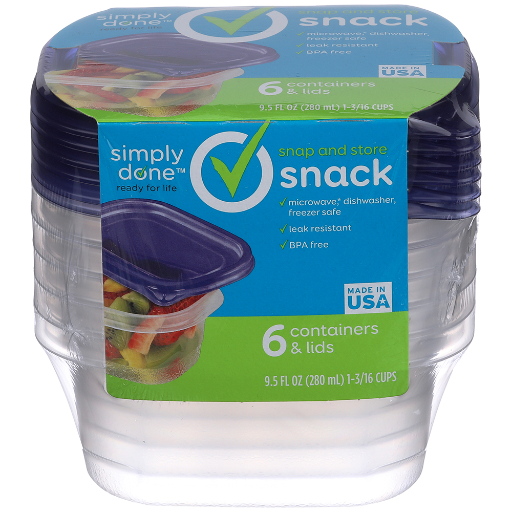 Contenedor Para Picaderas Simply Done6 UND