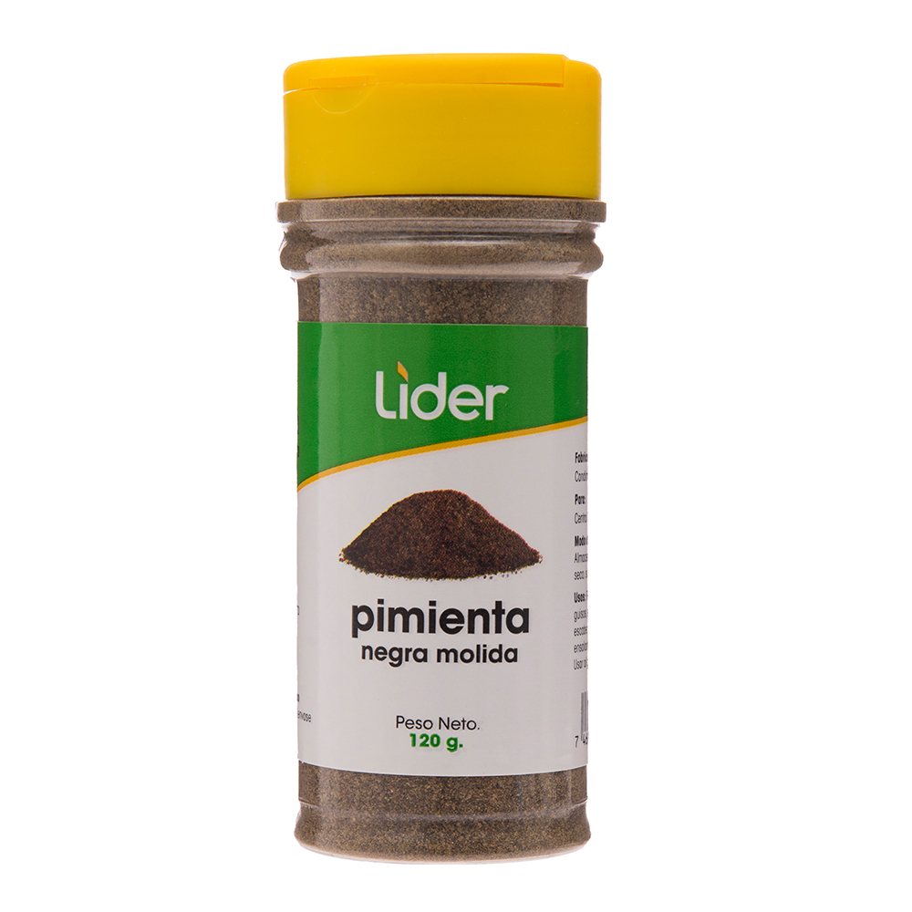 Pimienta Negra Molida Líder70 GR