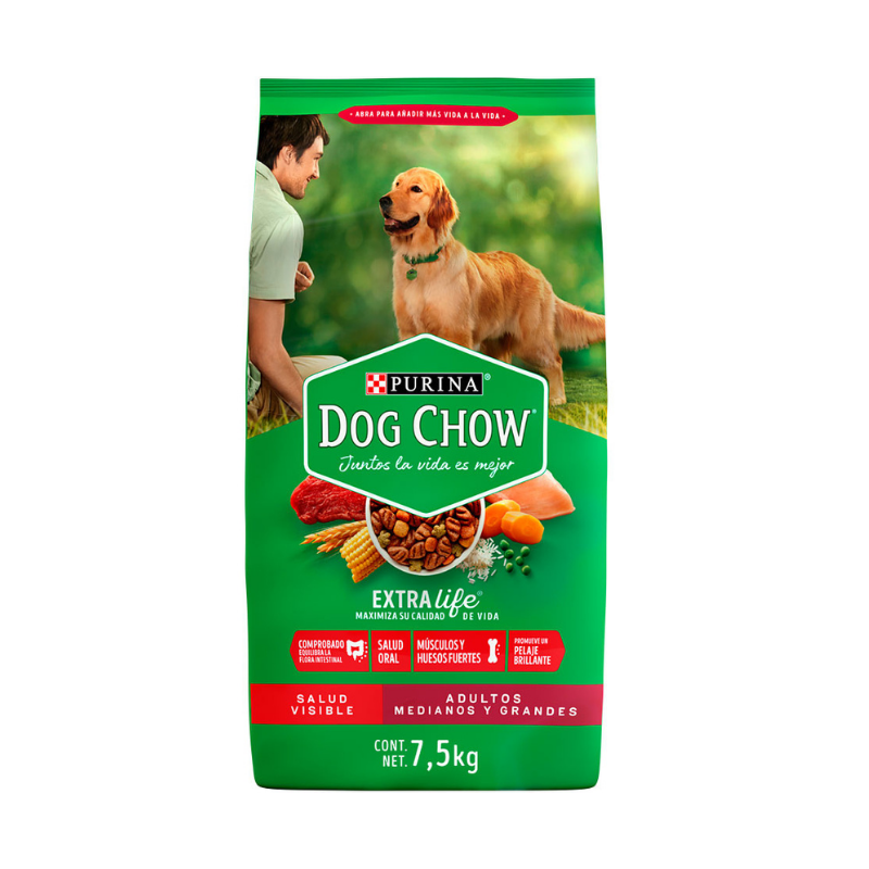 Alimento Seco Para Perro Adulto Medianos Y Grandes Purina Dog Chow®7.5 KG
